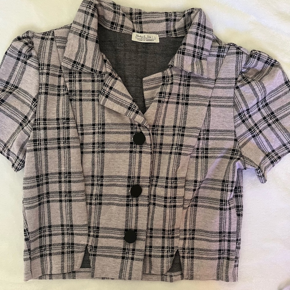 Plaid Lavender and Black